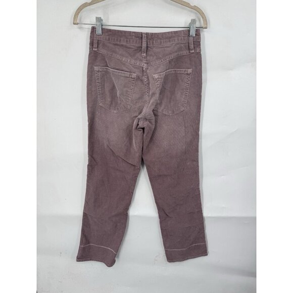 AMO Bella Corduroy Straight Leg Pant Women 26 Amethyst Cropped High Waisted - Picture 3 of 11